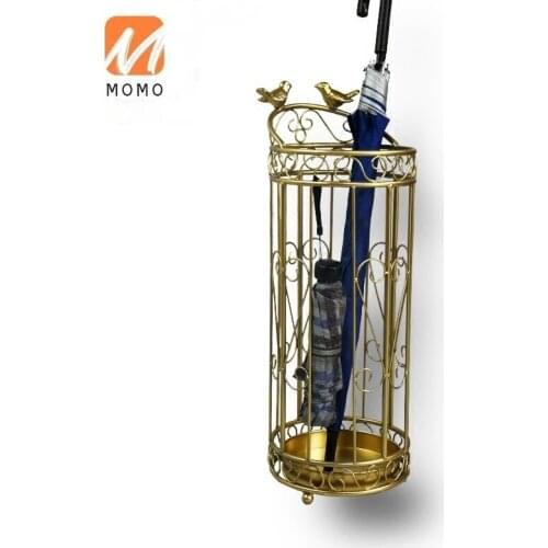 Fashion Elegant Metal Umbrella Storage Holder Hollow Waterproof Umbrella Stand Rack Home Hotel Umbrellas Bucket High Quality