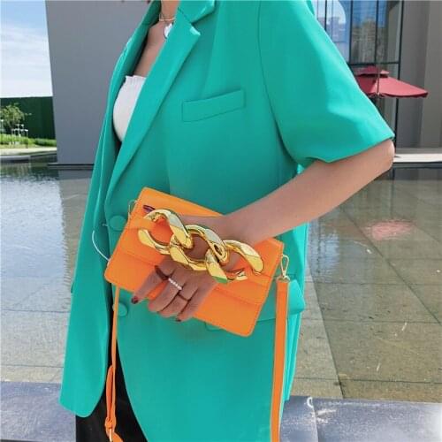 Designer Shoulder Bag for Women High Quality Square Bag Luxury Thick Chain Messenger Bag and Wallet Brand Crossbody Bag Clutch