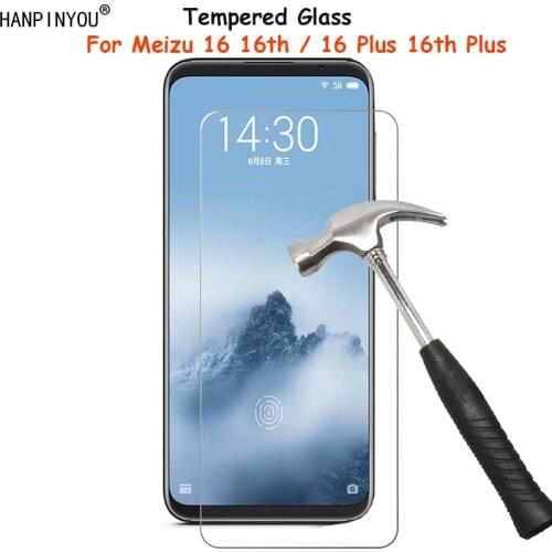 For Meizu 16 6.0" / 16 Plus 16th Plus 6.5" Clear Tempered Glass Screen Protector Ultra Thin Explosion-proof Protective Film