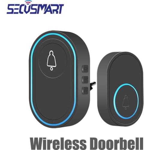 Home Welcome Doorbell Intelligent Wireless 433MHz Doorbell Waterproof 300M Remote EU AU UK US Plug smart Door Bell Chime