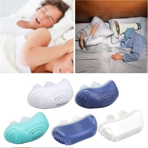 Electric Anti Snoring Device Nasal Dilator Nose Vent Plug Soft Mini Device Stopper Nose Breath Relieve Snoring Aid Better Sleep