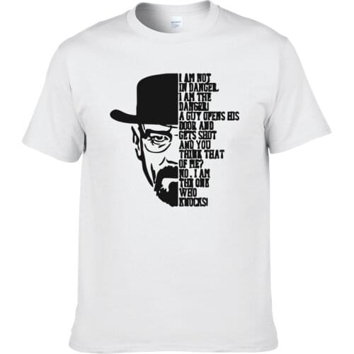2021 Cotton Graphic T Shirt Cotton Style Vintage Short Sleeve O-Neck Tshirts BREAKING BAD Mens T-Shirts Swag Men T Shirts