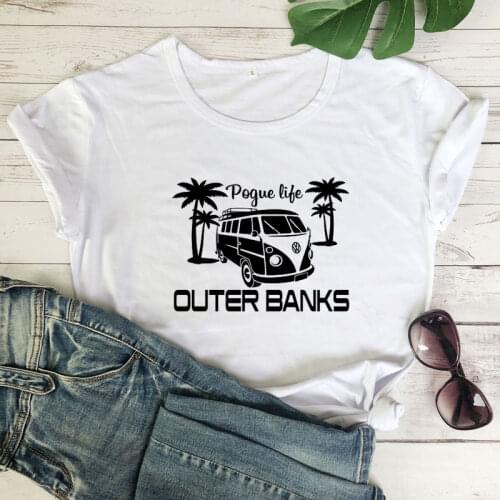 Pogue Life Outer Banks T-shirt Casual Unisex Beach Vacay Tshirt camiseta Funny Women Short Sleeve Graphic Travel Top Tee Shirt