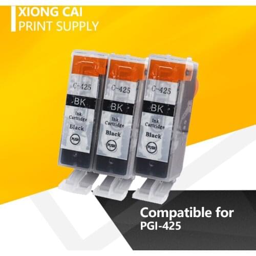3Pcs Compatible ink cartridge For Canon PGI 425 PIXMA IP4840 IP4940 MG5240 MG5140 MG5340 MX884 MX714 MX894 printers PGI425