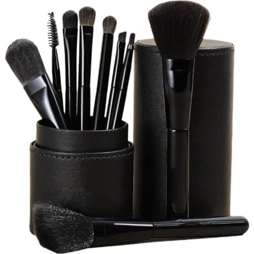 Makeup Brushes 9PCs Foundation Brush Blending Set with Travel Tube