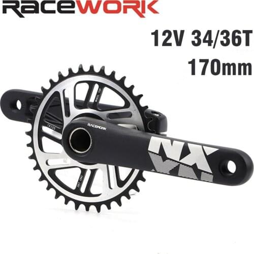 RACEWORK GXP NX1 Bicycle Crankset MTB bike Crank arms 170mm 34T 36T 12V Chainring Bottom Bracket for bicycle parts