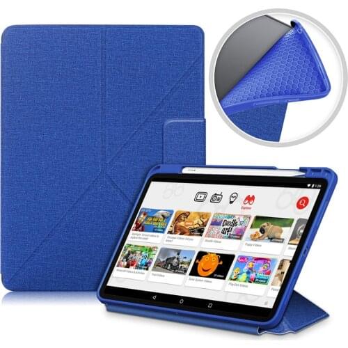 Magnet Tri-folding Stand Leather Case for iPad Pro 11 Funda Flip Cover 2021 2020 2018 Air 4 Smart Cover with Pencil Slot +Pen
