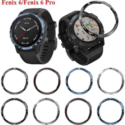 JKER Anti Scratch Protection Ring Metal Cover For Garmin Fenix 6/Fenix 6 Pro Watch Dial Bezel Ring Styling Case