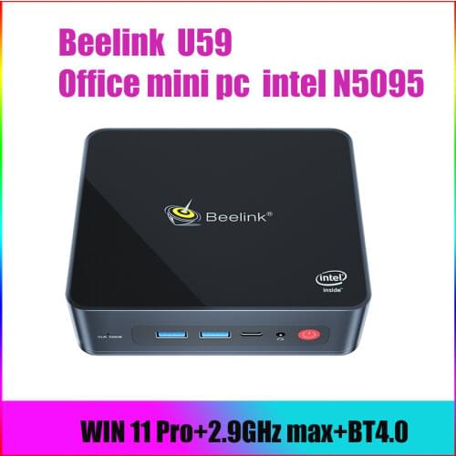 Beelink BT4 Mini PC Intel Atom X5-Z8500 Windows 10 4GB LPDDR3 64GB 2.4G/5.8G WIFI BT4.0 Support 4K Dual Screen VGA mini PC