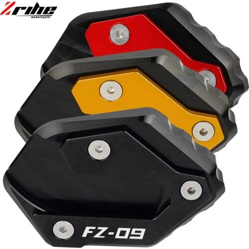 Motorcycle CNC Foot Side Stand Extension Pad Support Plate Enlarge For YAMAHA MT-09 MT09 TRACER 900 FZ-09 XSR900 2015 2016-2021