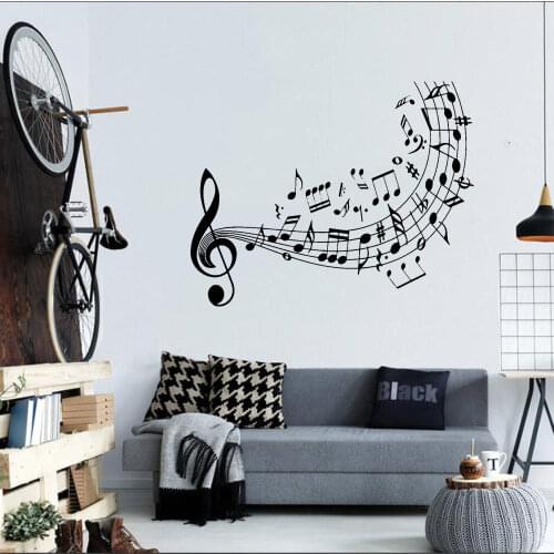 Music Notes Treble Clef Art Decor Quality Music Wall Decal Vinyl Sticker Home Decoration Wall Mural Vinyl Art Wall Paper DW11405