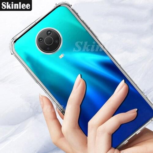 Skinlee For Nokia G20 Transparent Case Official Original Shockproof Four-corner Clear Cover For Nokia G20 Case G10