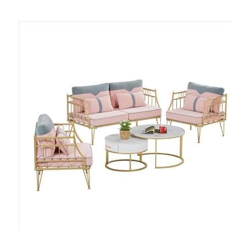 Nordic contracted tie yi sofa chair postmodern furniture web celebrity clothing shop studio tea table combination