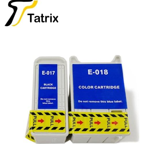Tatrix For Epson T017 T018 Compatible Ink Cartridge for Epson Stylus Color 680 Color 777 Color 777 Color 777i 1000ICS printer