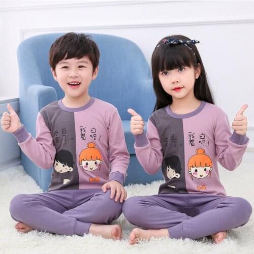 20 Children Autumn and Winter Pure Cotton Warm Tracksuit Men and Women Child Parent and Child Thermal Underwear Manufacturers Wh