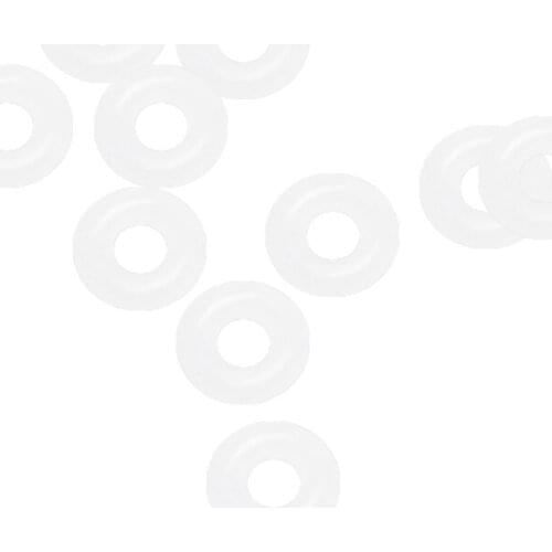 Uxcell Silicone O-Rings 8mm OD, 3.2mm Inner Diameter, 2.4mm Width, Seal Gasket White 10Pcs