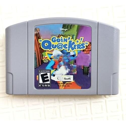 Duck: Goin Quackers English Language Video Game for 64 Bit Console USA NTSC Version Hey You Pikac Video card xiao