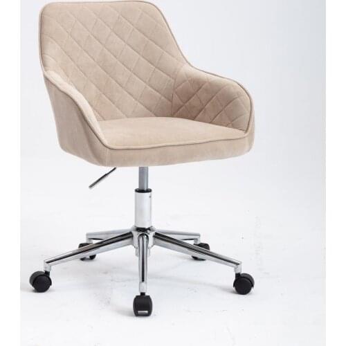 Swivel Wheels Metal Frame 360 Degrees Rotation Convenient Swivel Task Chair for Living Room