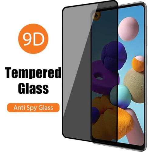 9D Anti Peep Glass Film for Samsung A71 M31s A21s A20 A31 Private Screen Protector for Samsung A51 A50s S20 Fe S10 Lite M51 A70