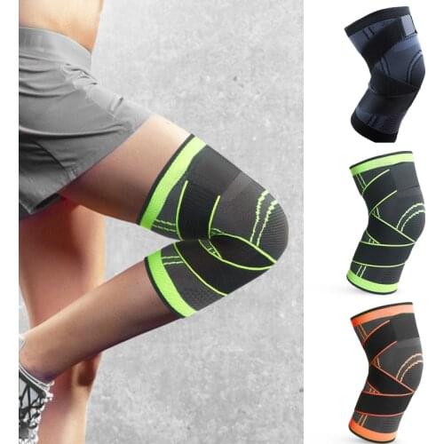 1pc Protective Knee Pad Bandage Knitting Elastic Knee Pressure Support Brace Protector kneelet For GYM Fitness Sport Running