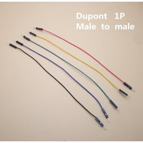 20pcs 20cm Dupont Wire Male To Male Cable Pack Arduin M - M 1P - 1P 2.54mm Color Jumper DIY