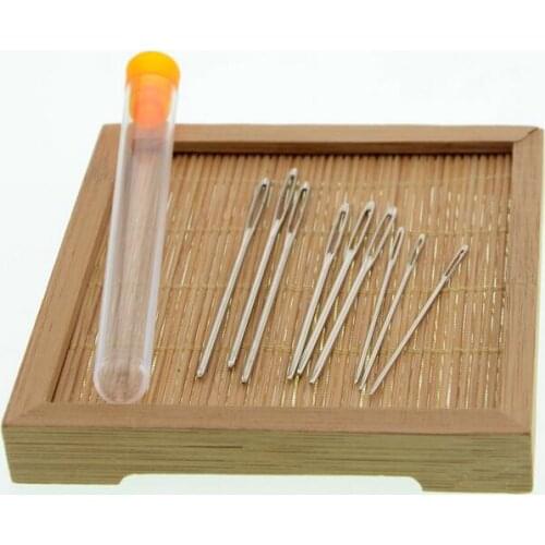 200set 9pcs/Set Large Eye Needles Leather Sewing Needles Stainless Steel Needle Embroidery Tapestry Hand Sewing Accessories