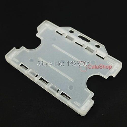 5 pcs / Lot ID Card Holder Badge Business Horizontal Double Identity