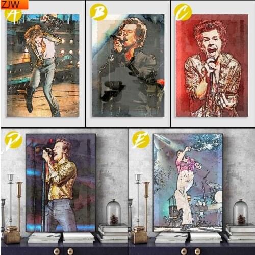 DIY Diamond Painting Modern Harry Style Diamond Embroidery Cross-stitch Mosaic Home Decor Gift