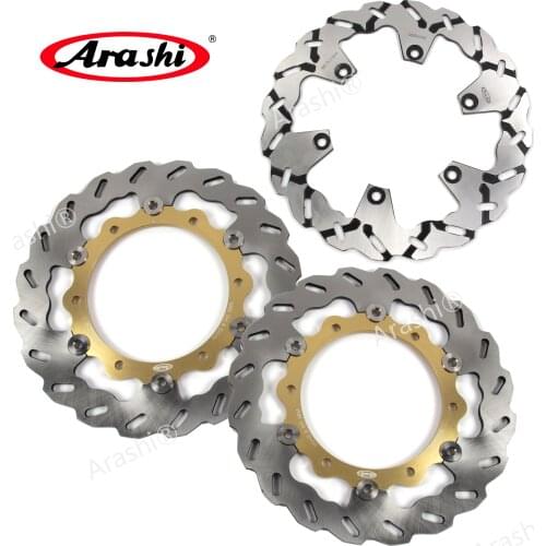ARASHI Front Rear Brake Disc For YAMAHA XP T-MAX / ABS 500 2008-2011 CNC Brake Disks Rotors T-MAX 500 ABS 2008 2009 2010 2011