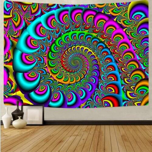 Colorful abstract series hanging cloth Japanese style tapestry Bedroom bedside home decoration background wall cloth