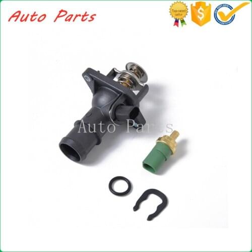 Temp Coolant Temperature Sensor thermostat cover water temperature sensor 06A121114 059919501A for V W Bora [1999-2005] Audi