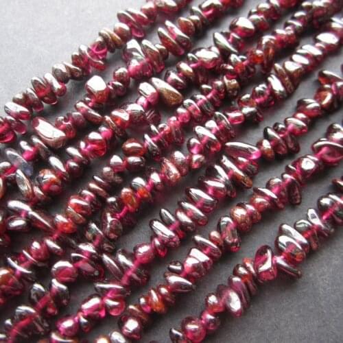 Red Natural Garnet Chip beads Garnet Rough Fashion beads for jewelry making Jewelry accessories