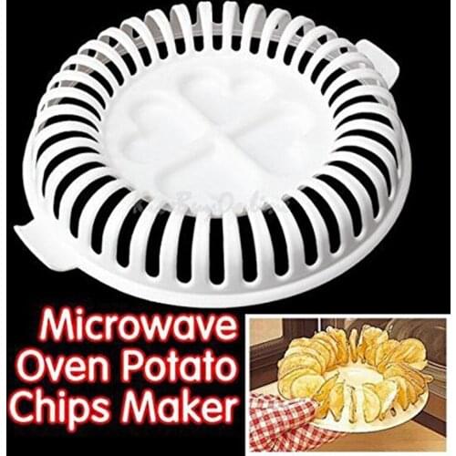 Potato Chips Baking Tray Microwave Oven Fat Free Potato Chips Maker Home Baking Tool Kitchen Baking Inserts Accessories Tools
