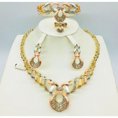 Fashion jewelry woman jewelry set necklace earrings pendant romantic jewelry wedding jewelry party travel jewelry