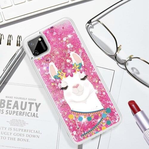 Fashion Transparent Quicksand Case For OPPO Realme C15 C11 6 Pro Reno 3 Pro Case For OPPO A92 A72 A52 Phone Case Back Cover
