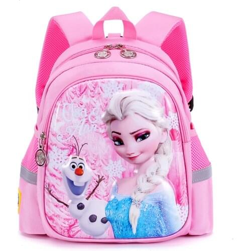 New Disney frozen kindergarten school bag cartoon girls baby backpack cute elsa anna kids backpack