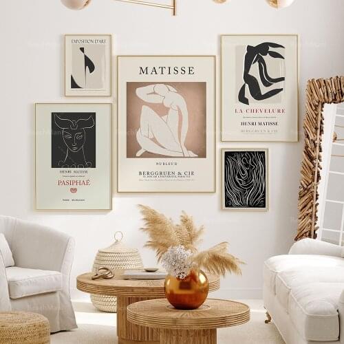 Henri Matisse Prints | Gallery of Henri Matisse Exhibition Printable Poster | Digital Print | Nu Bleu | La Chewelure | Pasiphae