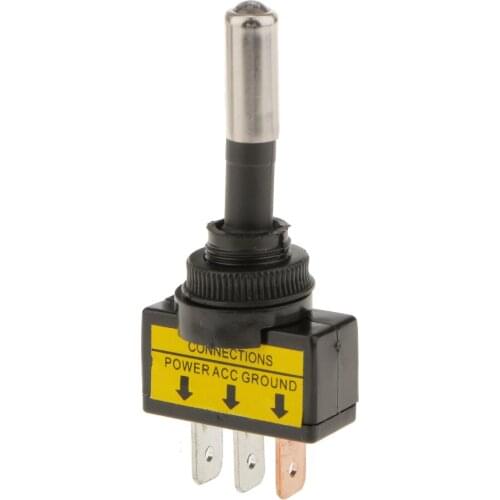 Blue Car Boat 12V 20A LED Light SPST Toggle Rocker Switch Control On/Off