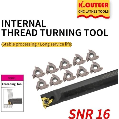 SNR0013M16 SNR0016Q16 SNR0020R16 SNR0025S16 CNC Internal Thread Turning Tool rod 16IR/NR Inserts Lathe SNR Holder