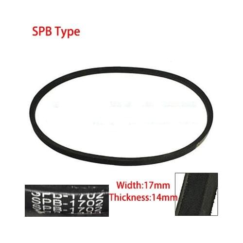 SPB 933 940 965 1000 1016 17mm Width 14mm Thickness Rubber Groove Cogged Drive Transmission Band Wedge Wrapped Vee V Timing Belt