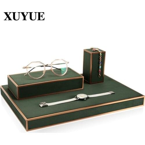 Jewelry display stand factory direct sales headband photo necklace head rope high-end metal frame glasses display tray