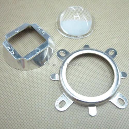 5 set 44mm LED Lens + Reflector Collimator + Fixed bracket For 20W 30W 50W 70W 100W LED