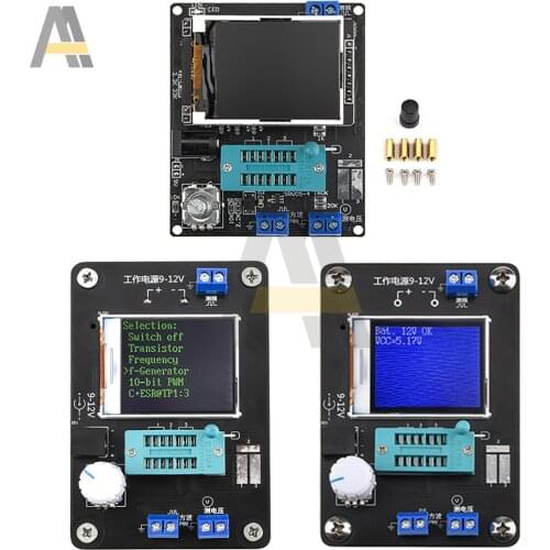 GM328A GM328B Transistor Tester Diode Capacitance ESR Voltage Frequency Meter PWM Wave Signal Generator DIY Kit