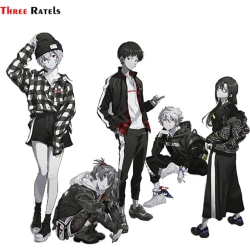 Three Ratels F373 Rei Anime Fashion Student Characters Stickers For Laptop Motorcycle Skateboard Luggage Car Cover Decorative