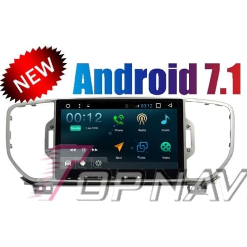 TOPNAVI Quad Core Android 7.1 Car DVD Multimedia Player for KIA SPORTAGE 2016 Autoradio GPS Navigation Audio Stereo Bluetooth