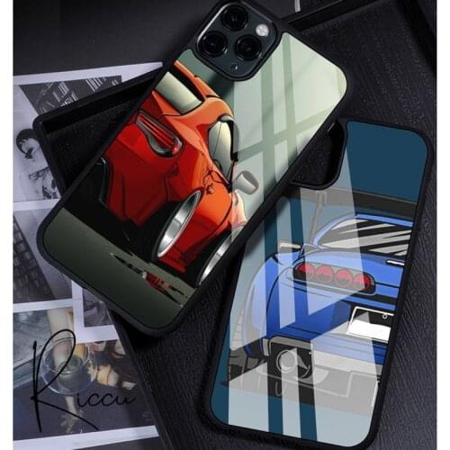 Japan JDM Sports Cars Comic Phone Case Rubber for iPhone 12 11 Pro Max XS 8 7 6 6S Plus X 5S SE 2020 XR 12 Mini case