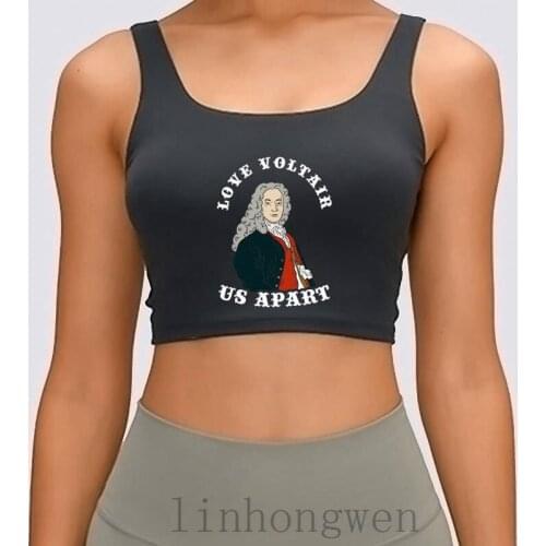 Hot Sale Love Voltaire Us Apart Crop Top Large Clothes Women Tank Top O-Neck Fitness Man S S-XL Tops Casuals