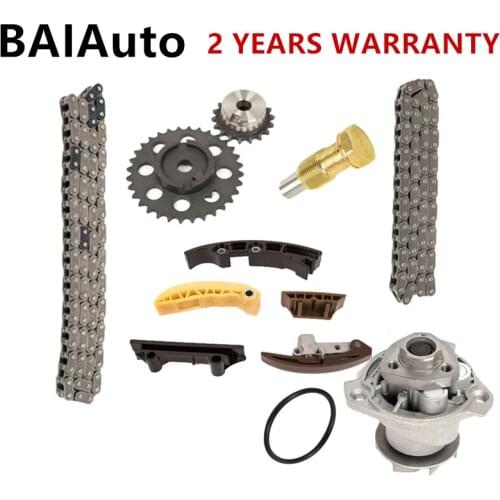 03H109503 Engine Timing Tensioner Chain + Coolant Water Pump Set For Audi Q7 3.2L For VW CC Passat Touareg 03H109465 066109570