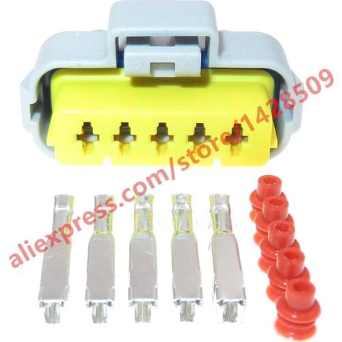 20 Sets 5 Pin Sealed Female Electronic Waterproof Plugs Automobile Connector 211PC053S4026