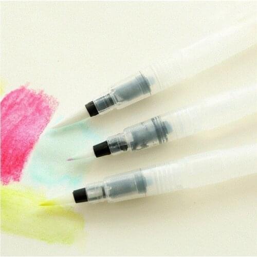 1pcs Refillable Ink Color Pen Water Brush Painting Calligraphy Pen Office Stationery